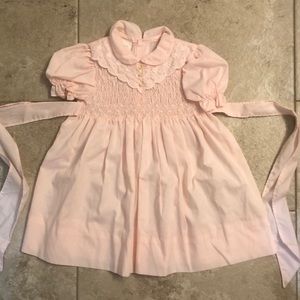 Polly Flinders hand smocked vintage dress